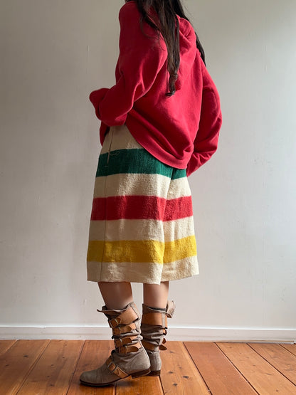 old blanket short pants / border