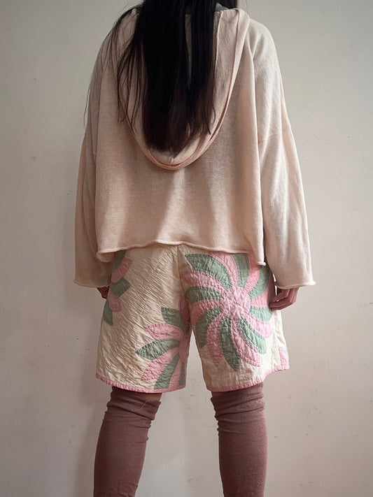 old quilt short pants