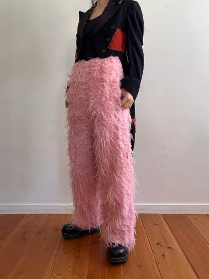 old fur pants / pink