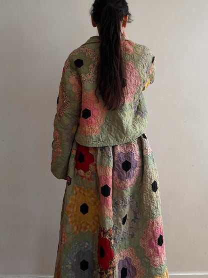old quilt short jacket