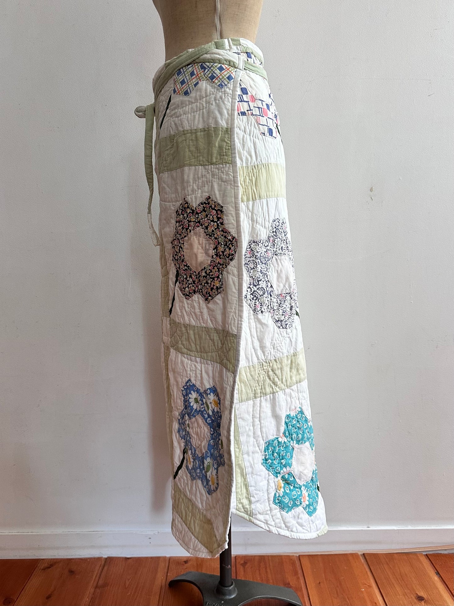 old quilt wrap skirt