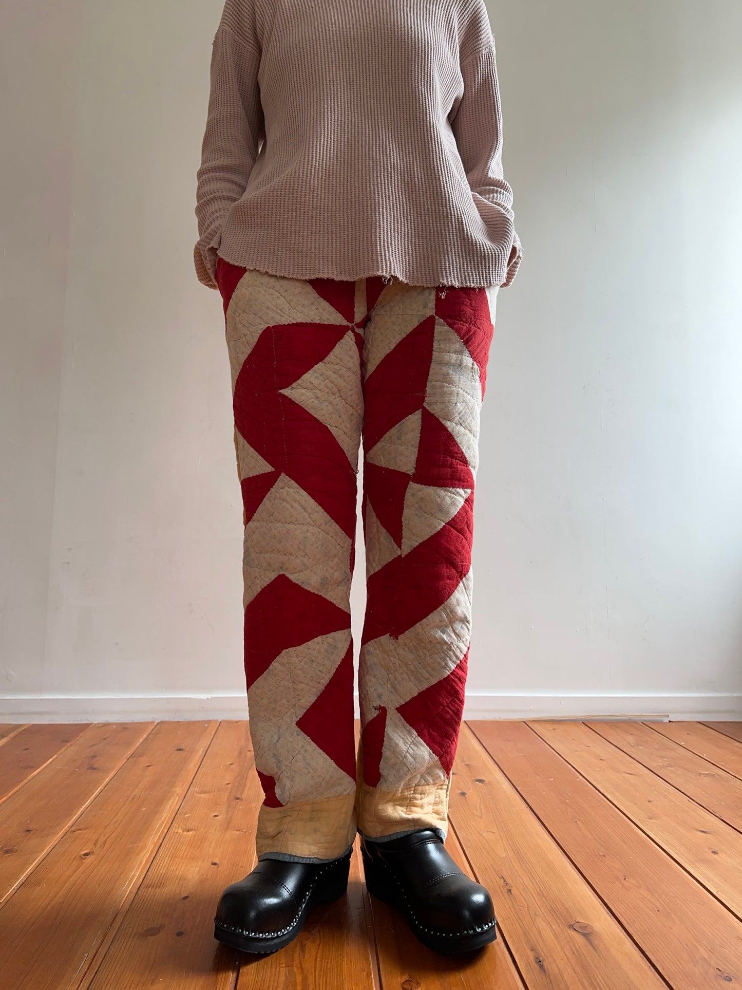 antique quilt slim pants