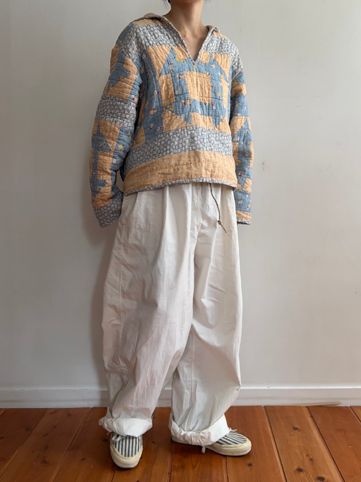 antique quilt sailor shirt