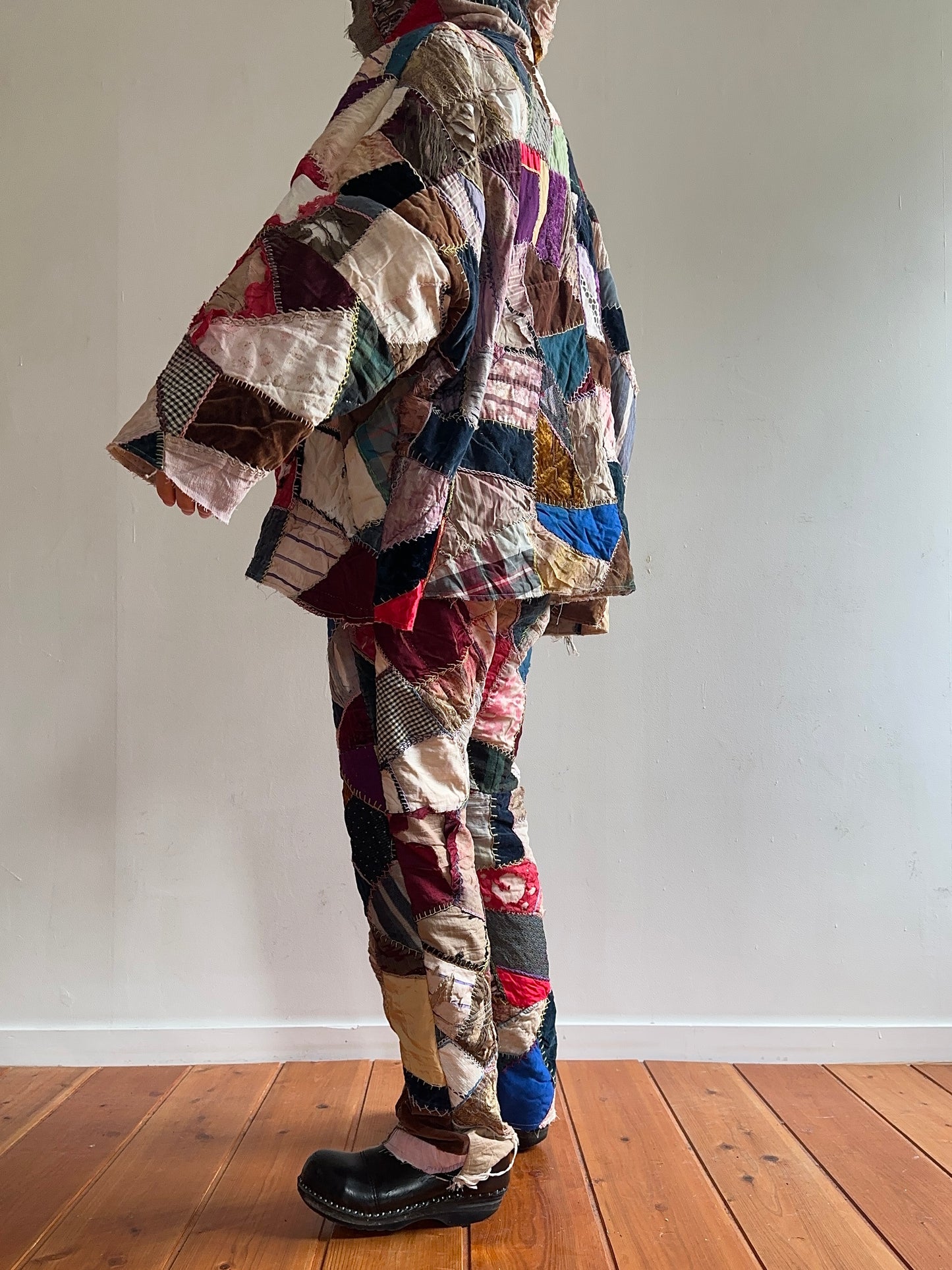 old quilt crazy slim pants