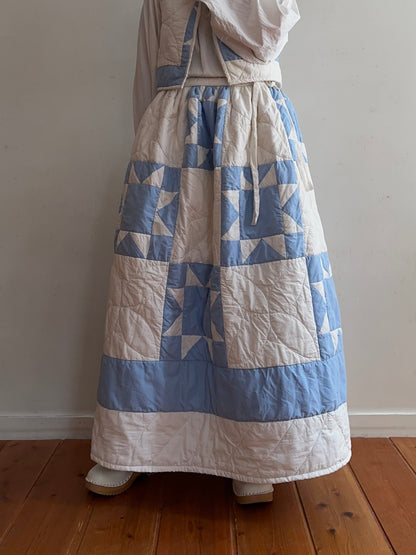 old quilt gather skirt