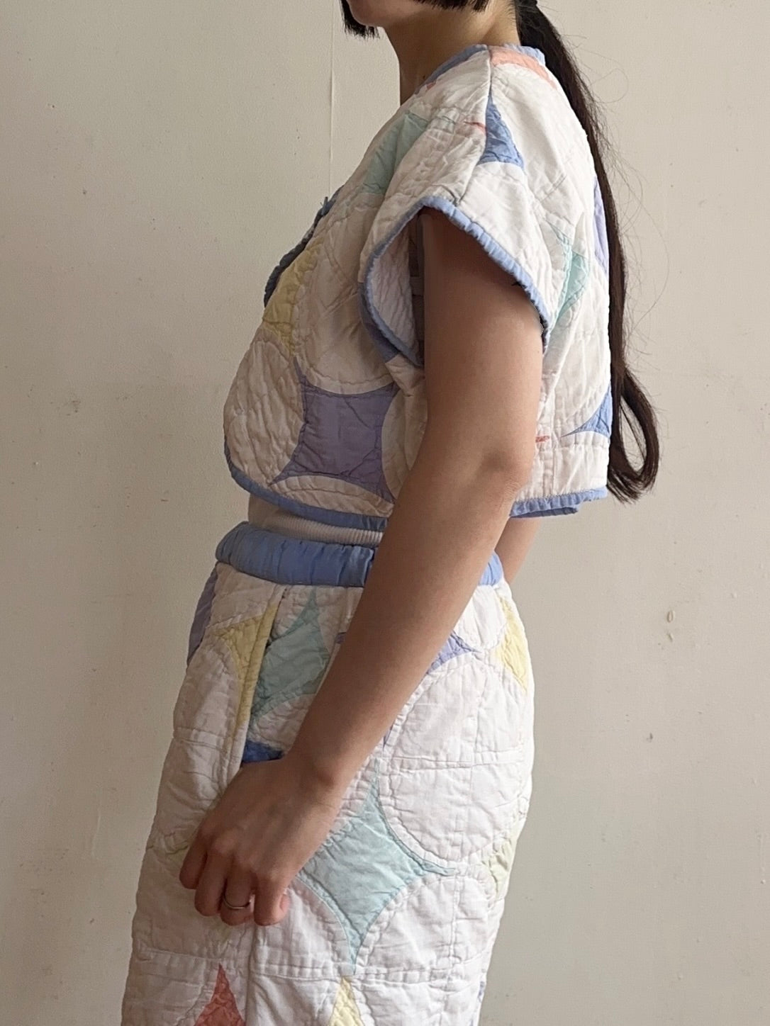 old quilt petal bolero