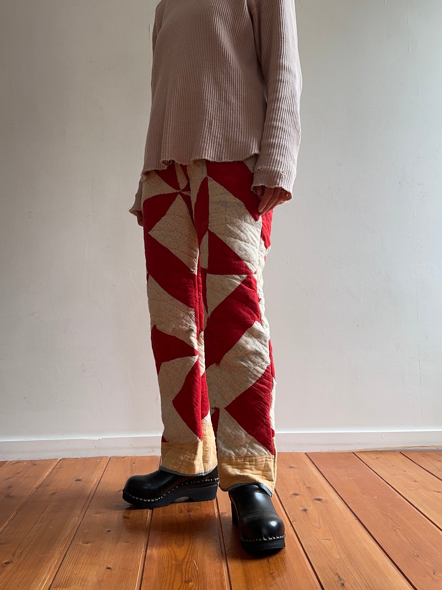 antique quilt slim pants