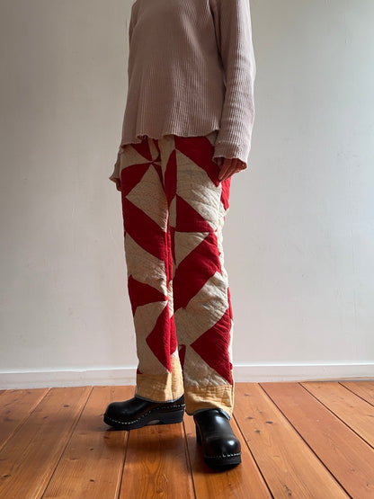 antique quilt slim pants