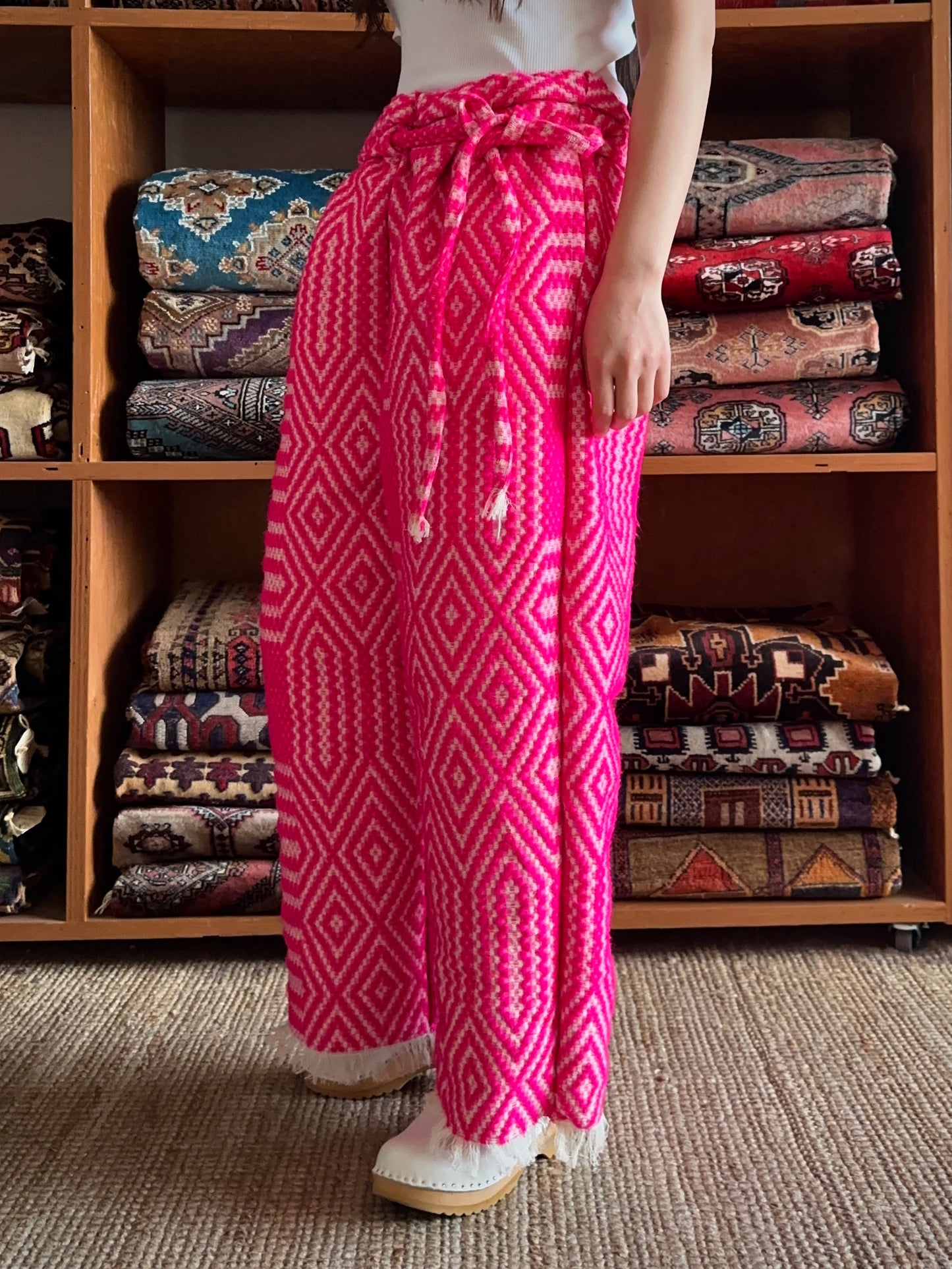 old coverlet tuck wide pants