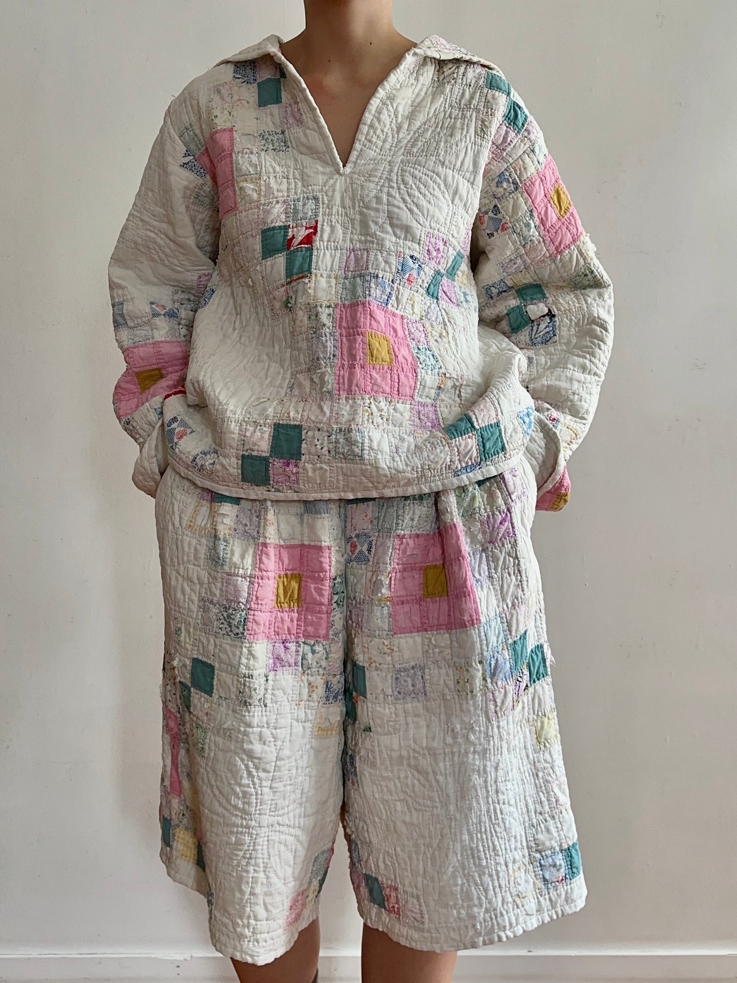 old quilt sailor shirt “boro”