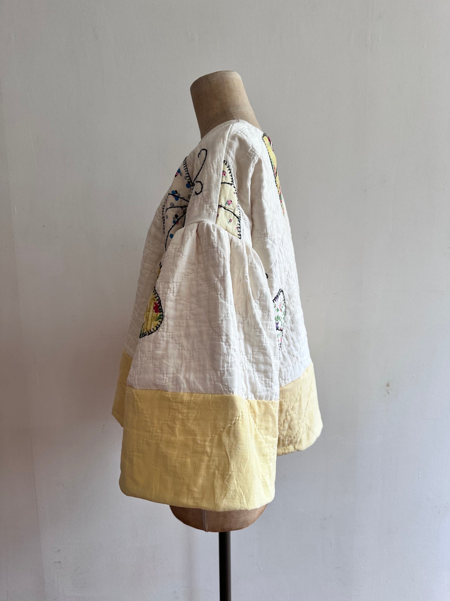 old quilt butterfly puff tops