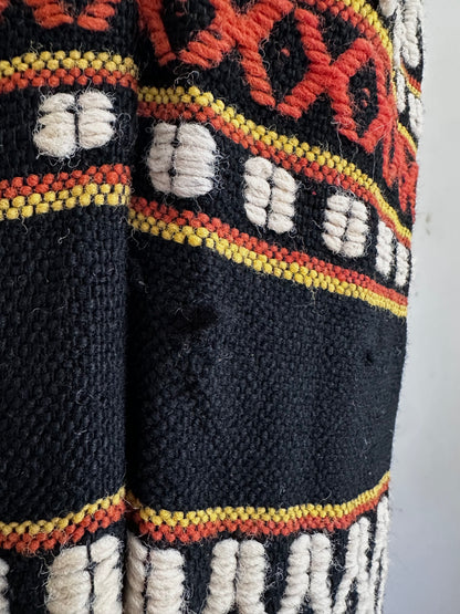 old handwoven textile set-up