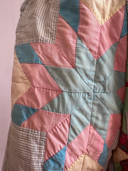 old quilt short pants