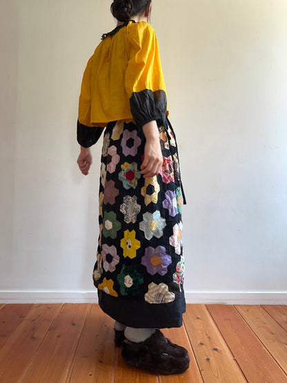 old quilt little change skirt