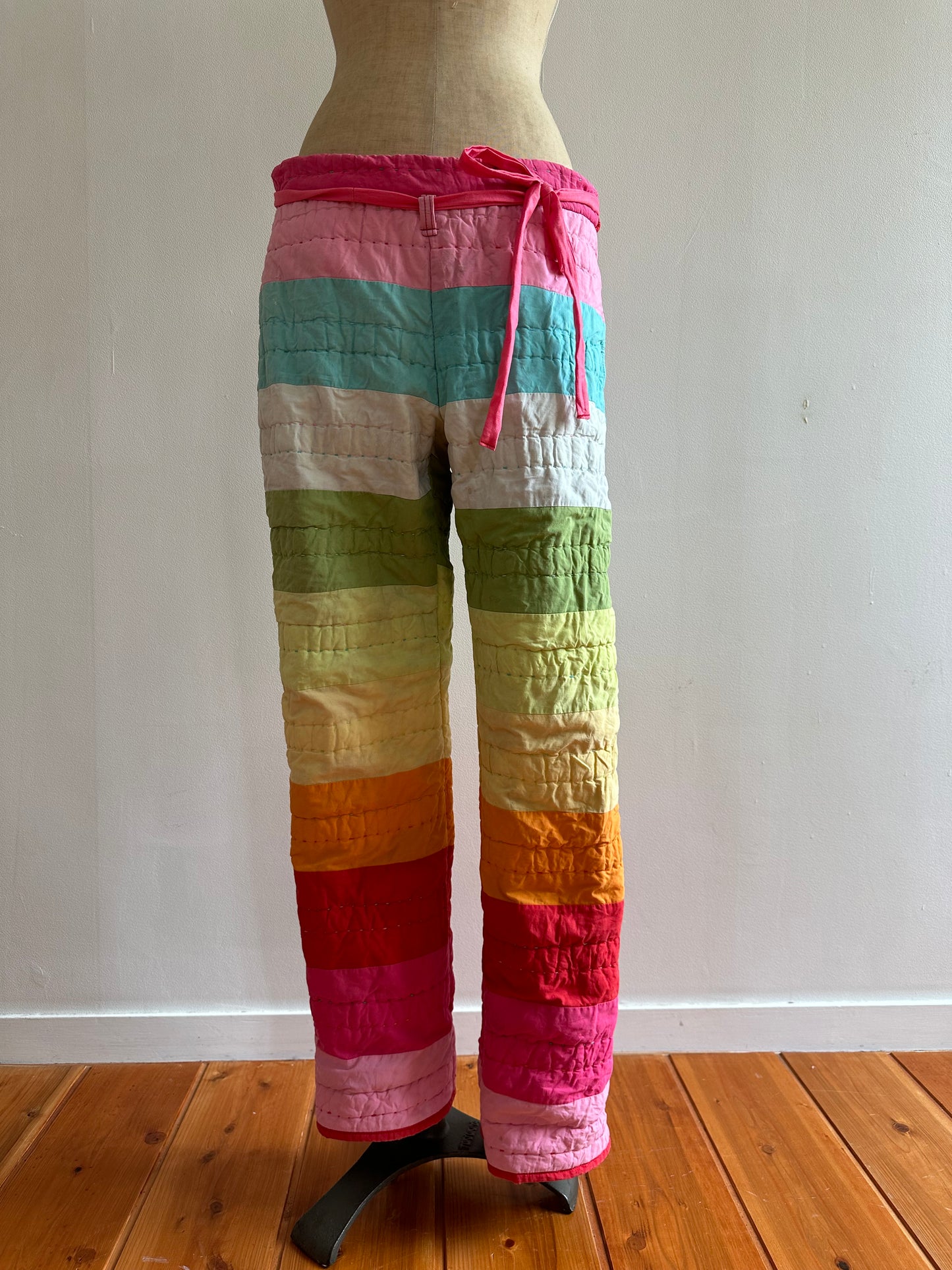 old quilt slim pants