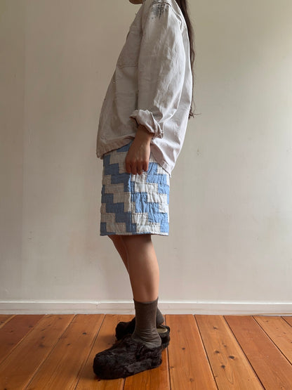 old quilt short pants