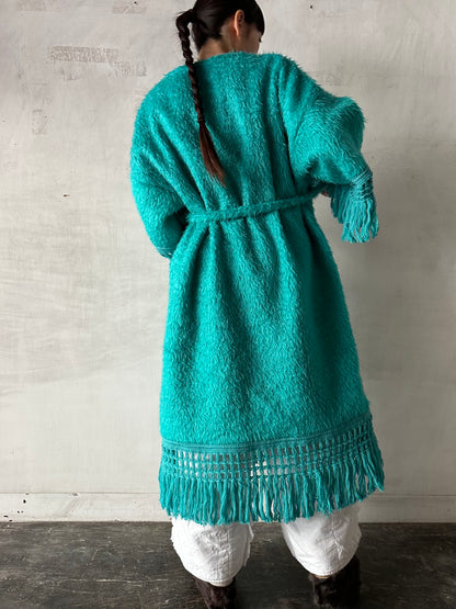 old fur fringe dress