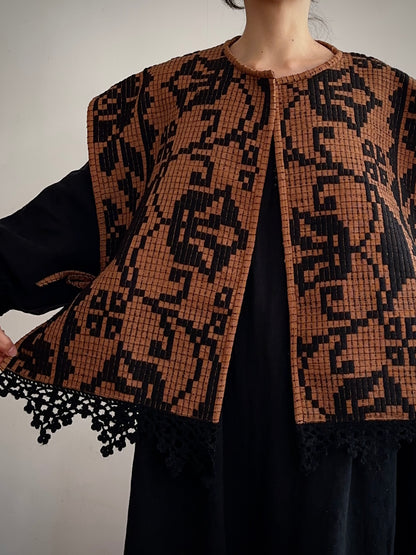 old coverlet wide vest