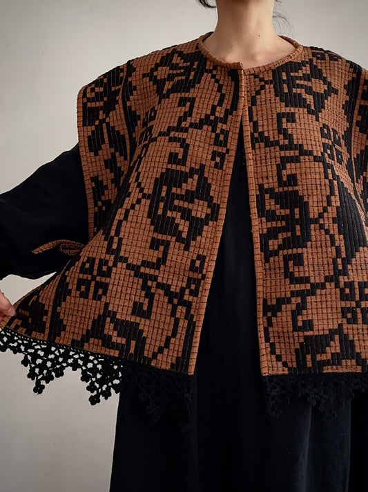 old coverlet wide vest