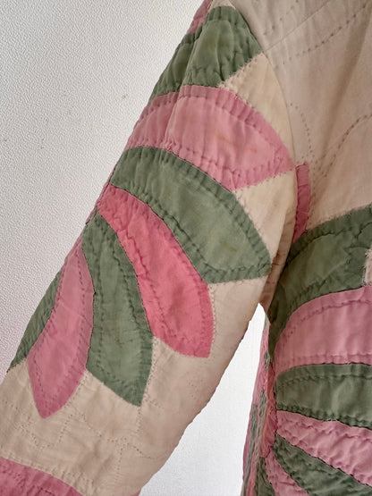old quilt dress coat