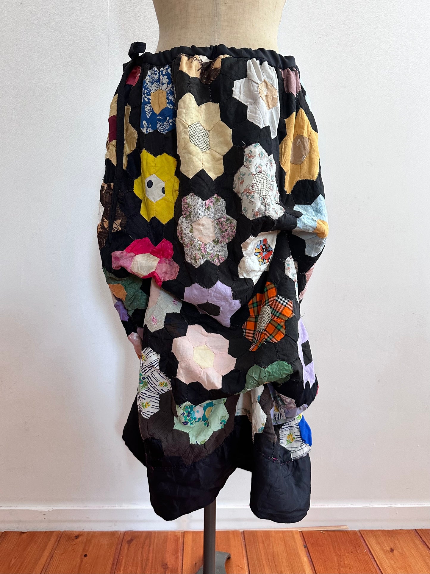 old quilt little change skirt