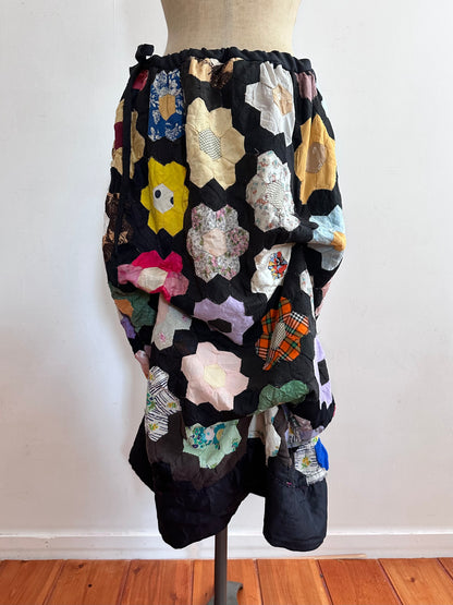 old quilt little change skirt