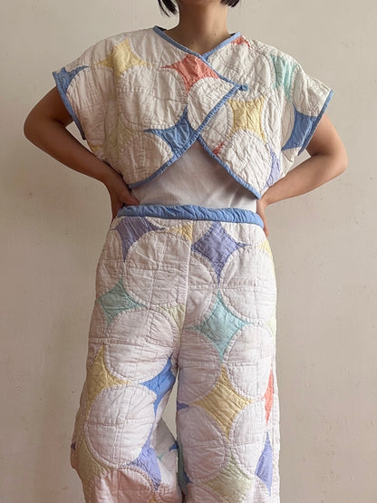 old quilt petal bolero