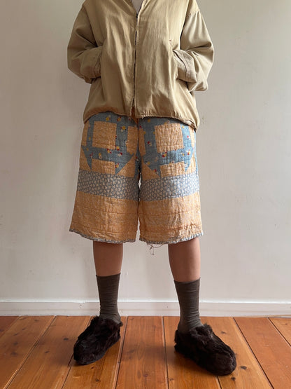old quilt half pants