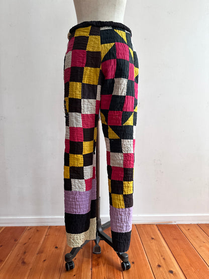 old quilt slim pants