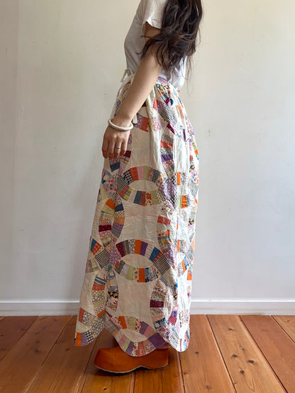 old quilt little change skirt