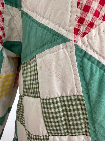 old quilt dress coat