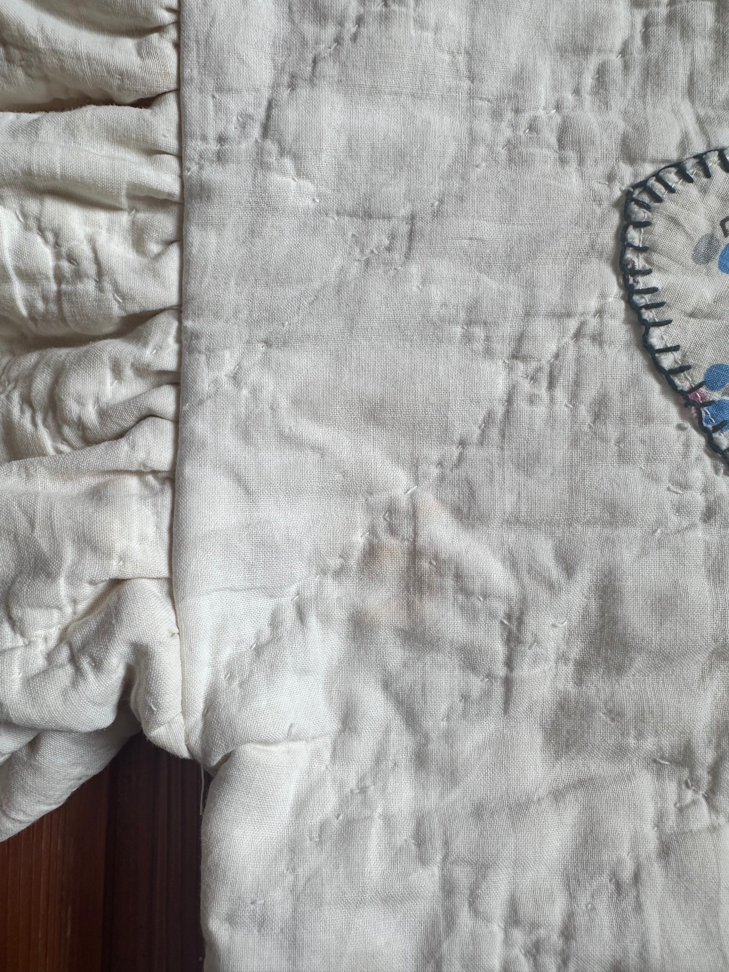 old quilt butterfly puff tops