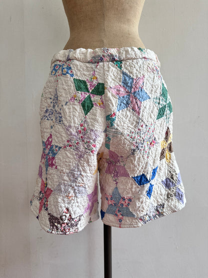 old quilt short pants