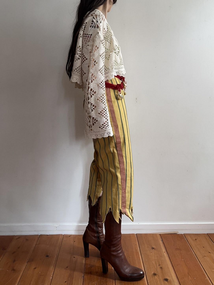 old crochet lace short tops