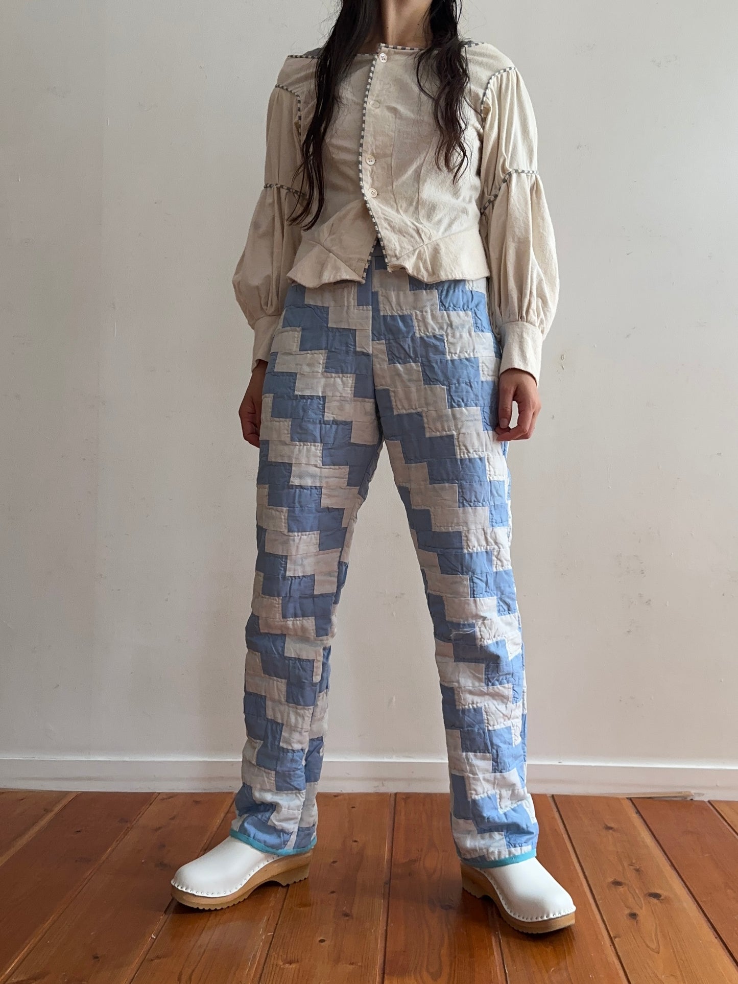 old quilt slim pants