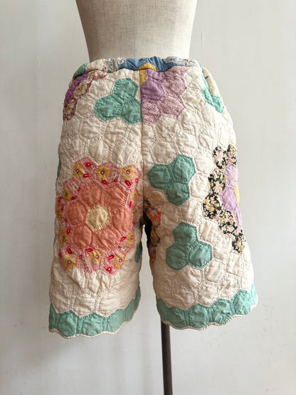 old quilt short pants