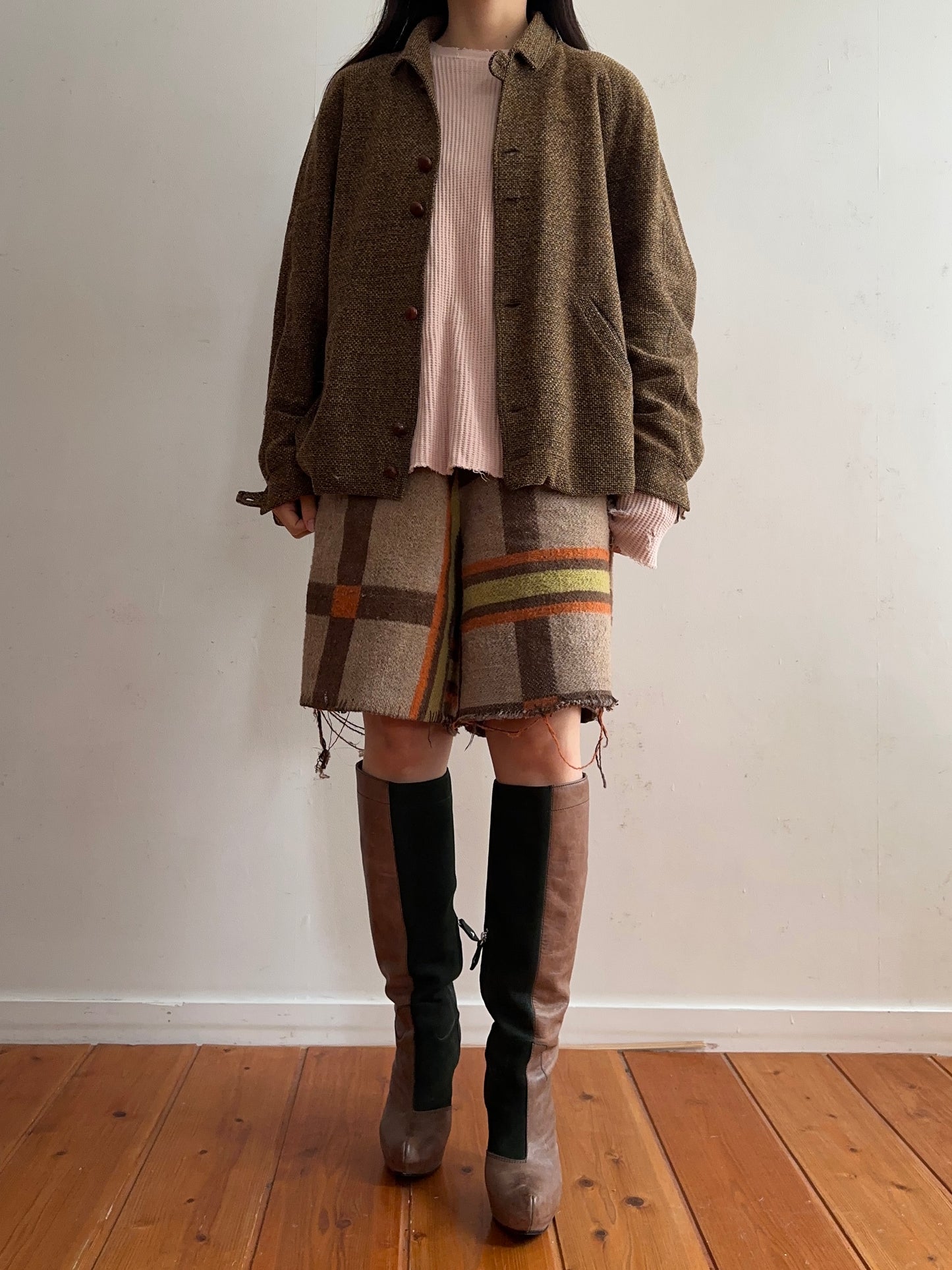 old blanket short pants