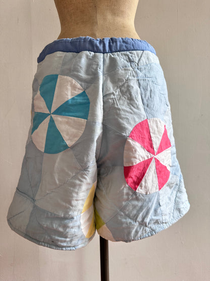 old quilt short pants
