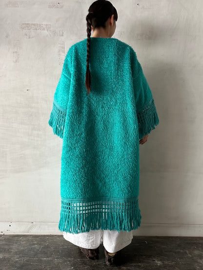 old fur fringe dress