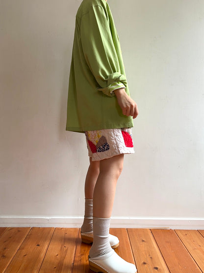 old quilt short pants