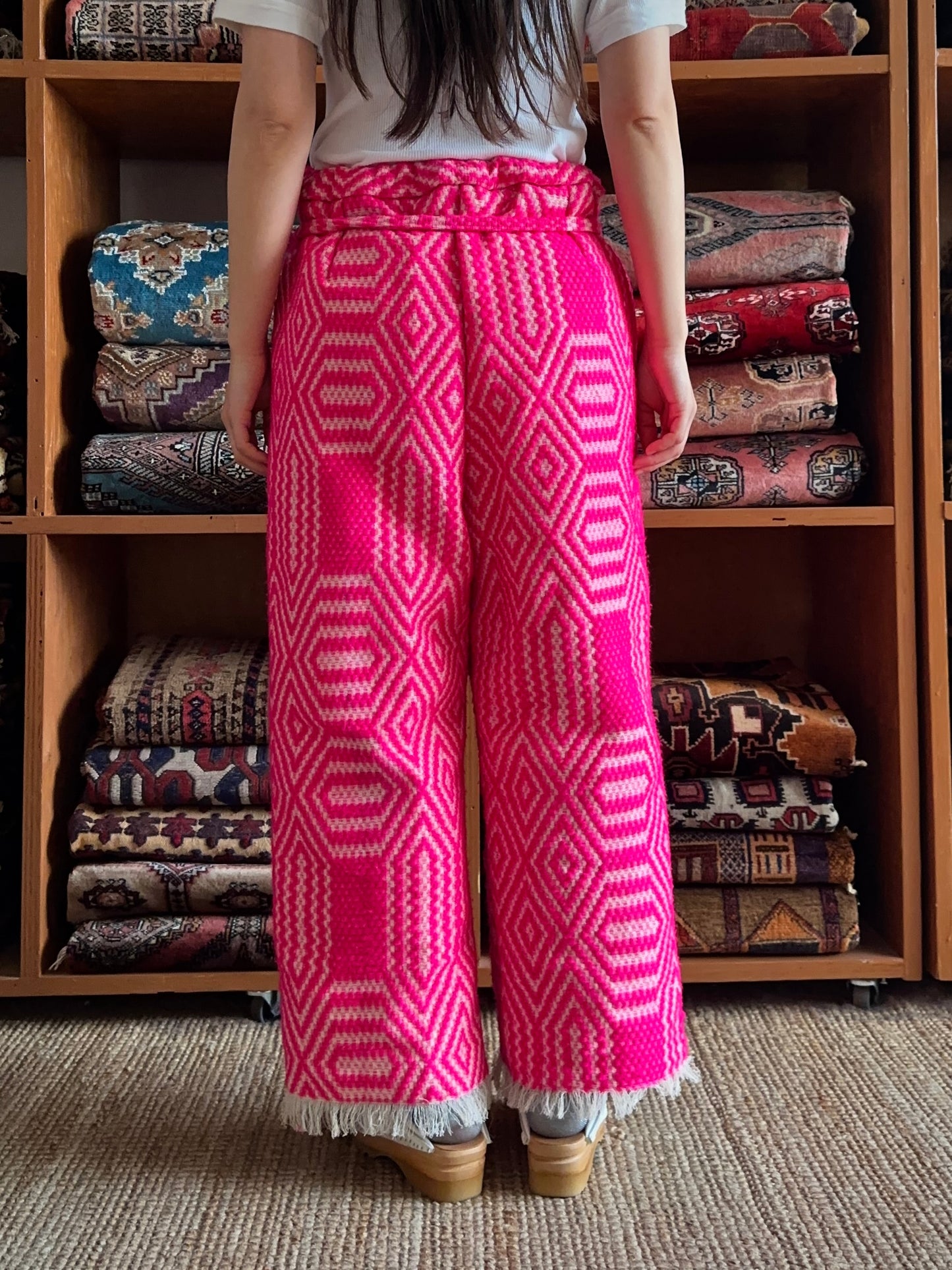 old coverlet tuck wide pants
