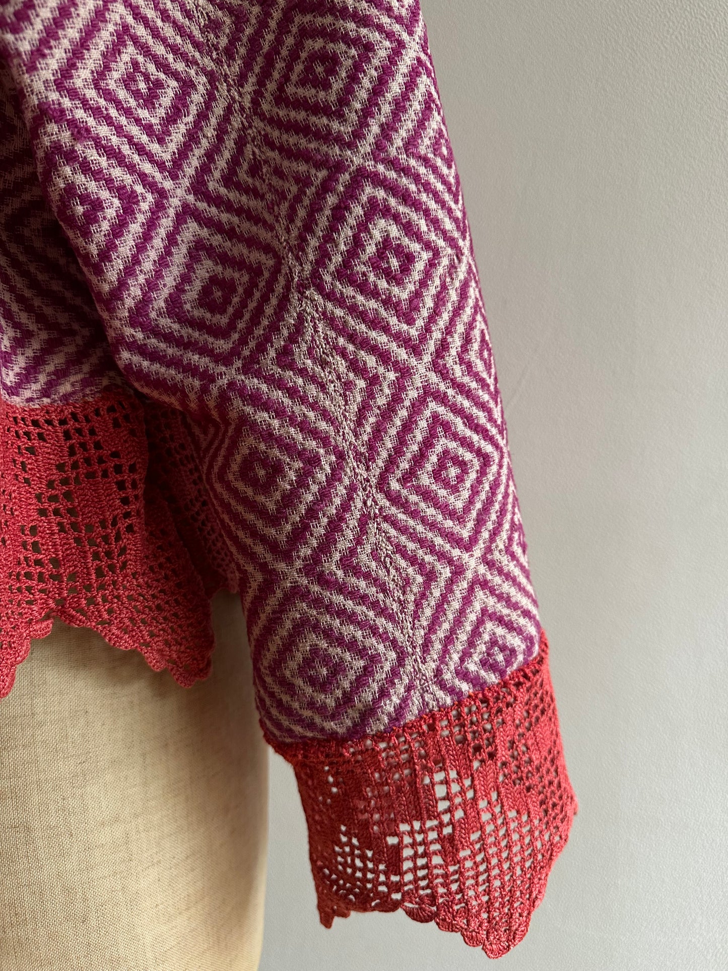 old coverlet short jacket