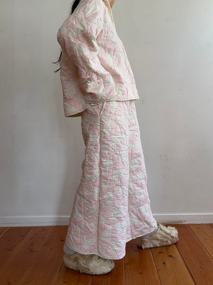 old quilt wide pants
