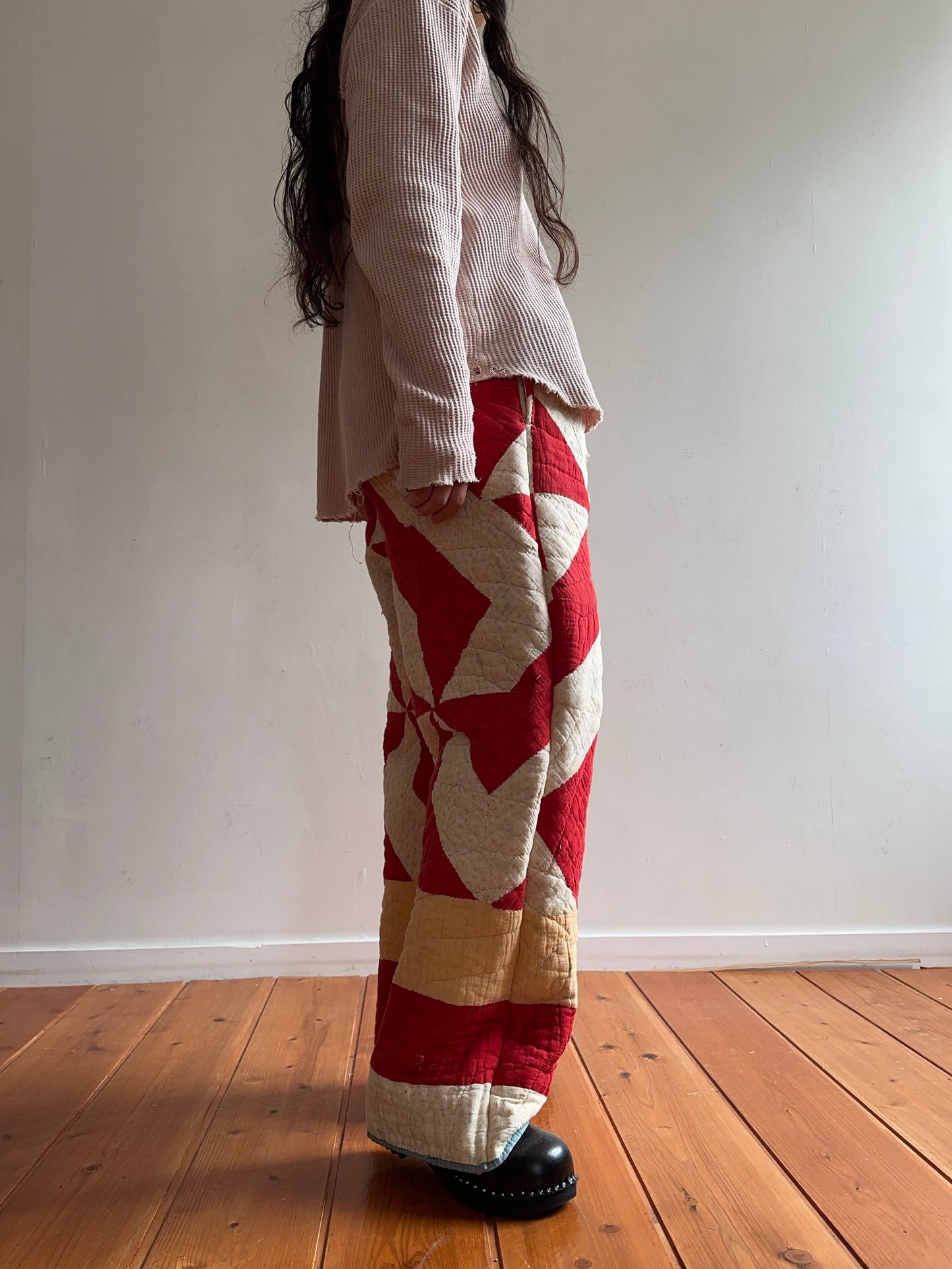 antique quilt pants