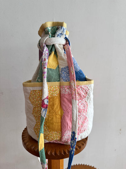old quilt pocket bag