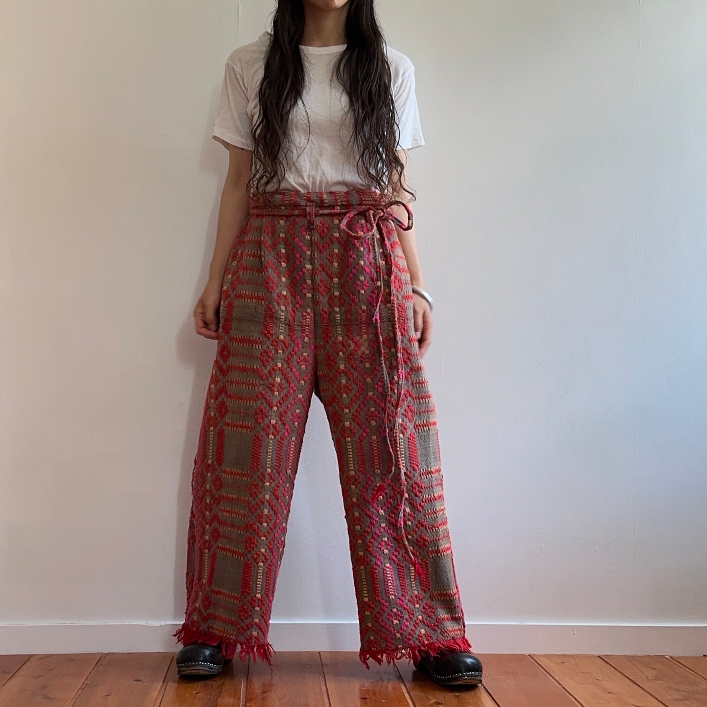 old coverlet tuck wide pants