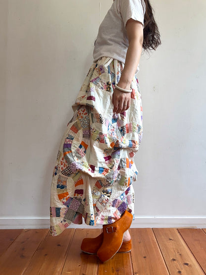 old quilt little change skirt