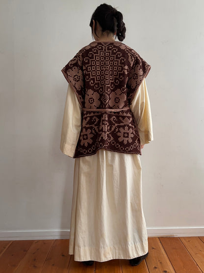 old coverlet wide vest