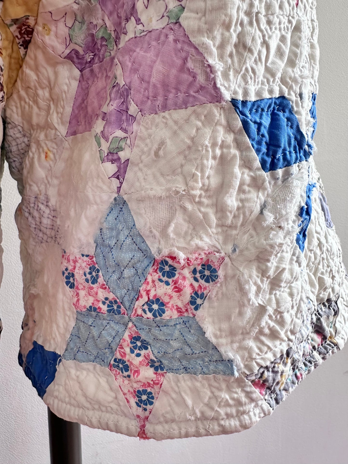 old quilt short pants