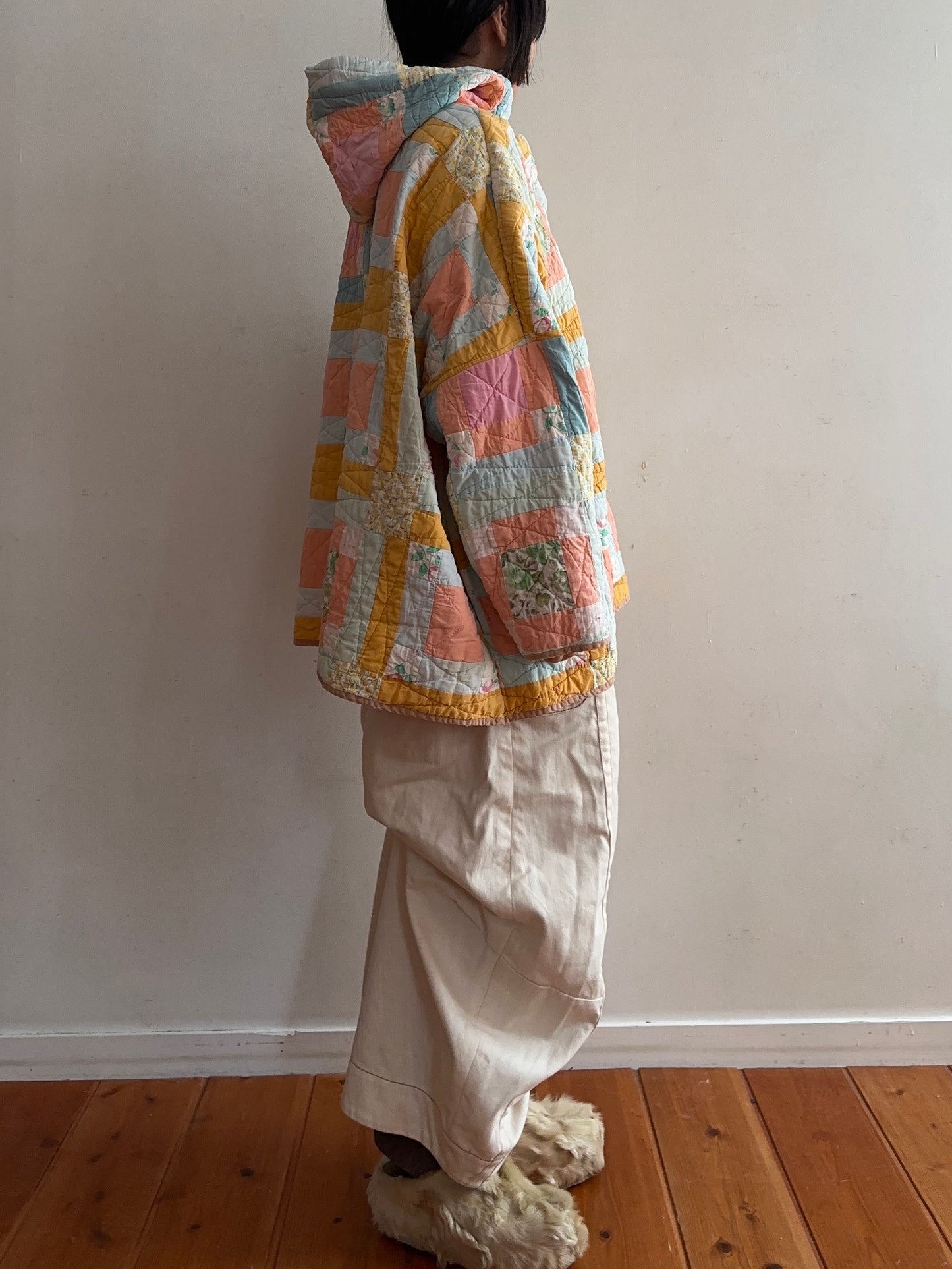 old quilt parka